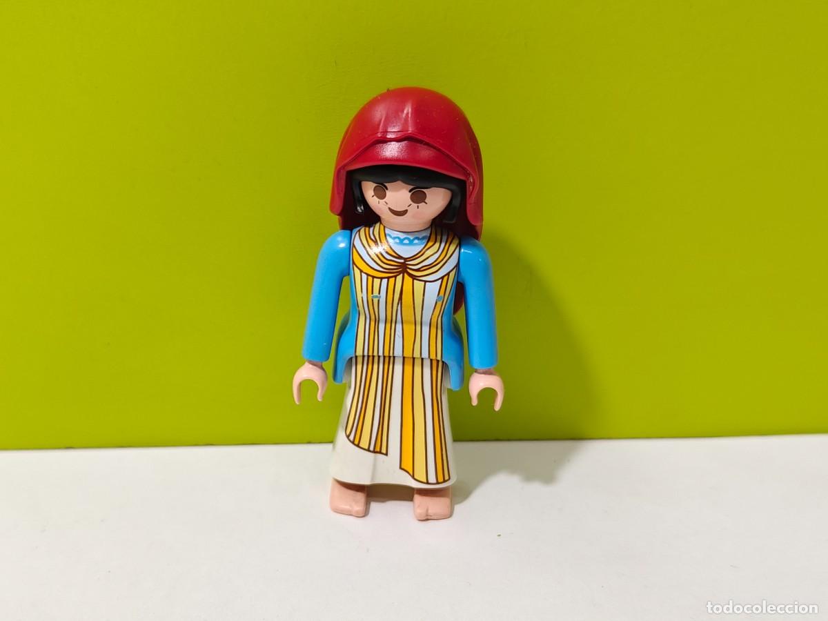 Playmobil: Playmobil figura mujer virgen Mar&iacute;a, pastora, aldeana, portal Bel&eacute;n, navidad, reyes magos, medieval