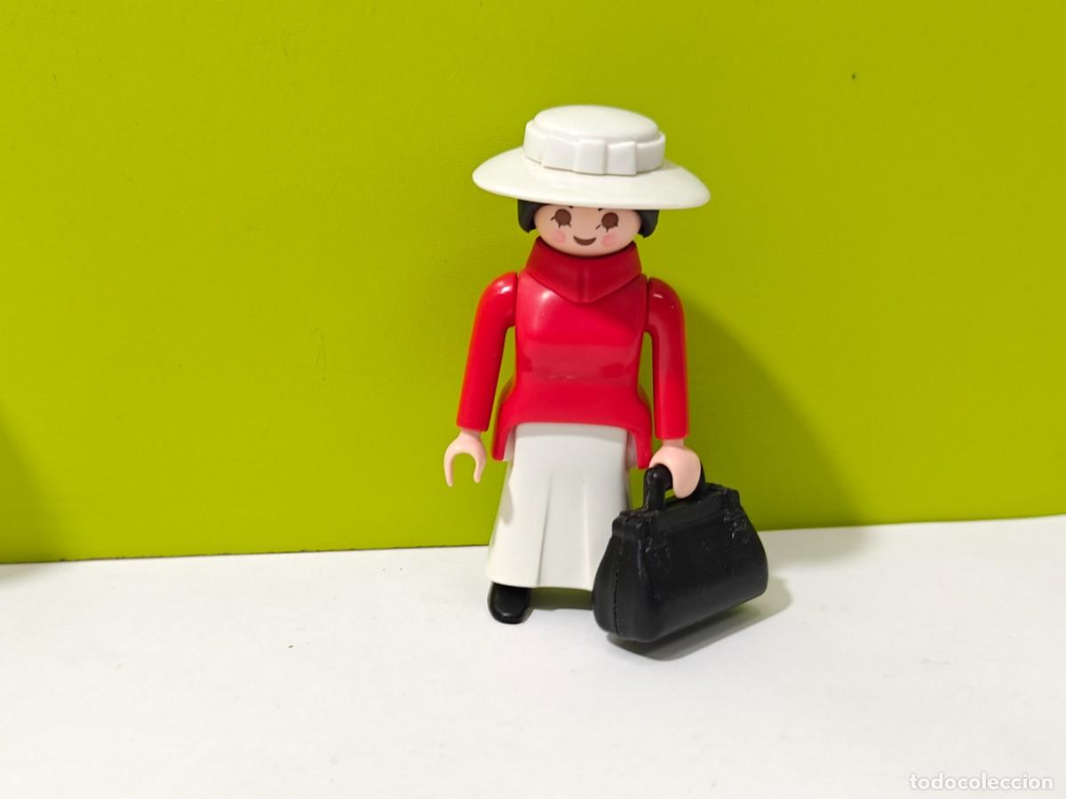 Playmobil: playmobil figura mujer victoriana con maleta, mansi&oacute;n, mercado, parque, oeste, city...