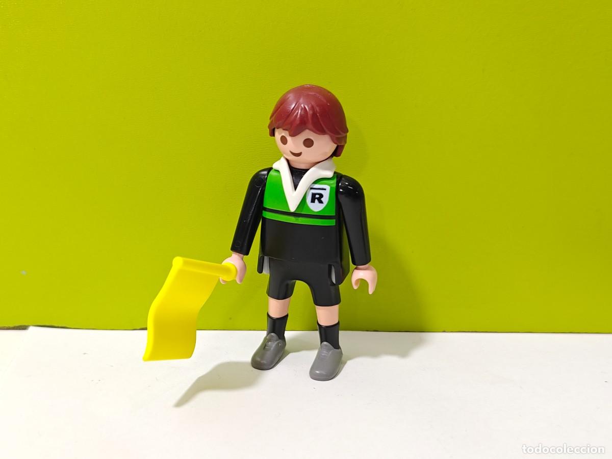 Playmobil: playmobil figura hombre linier-&aacute;rbitro de f&uacute;tbol, aficionados, deportes, competici&oacute;n, city...