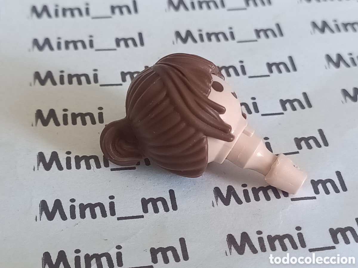 Playmobil: Playmobil cabeza con pelo mujer recogido recambios figuras