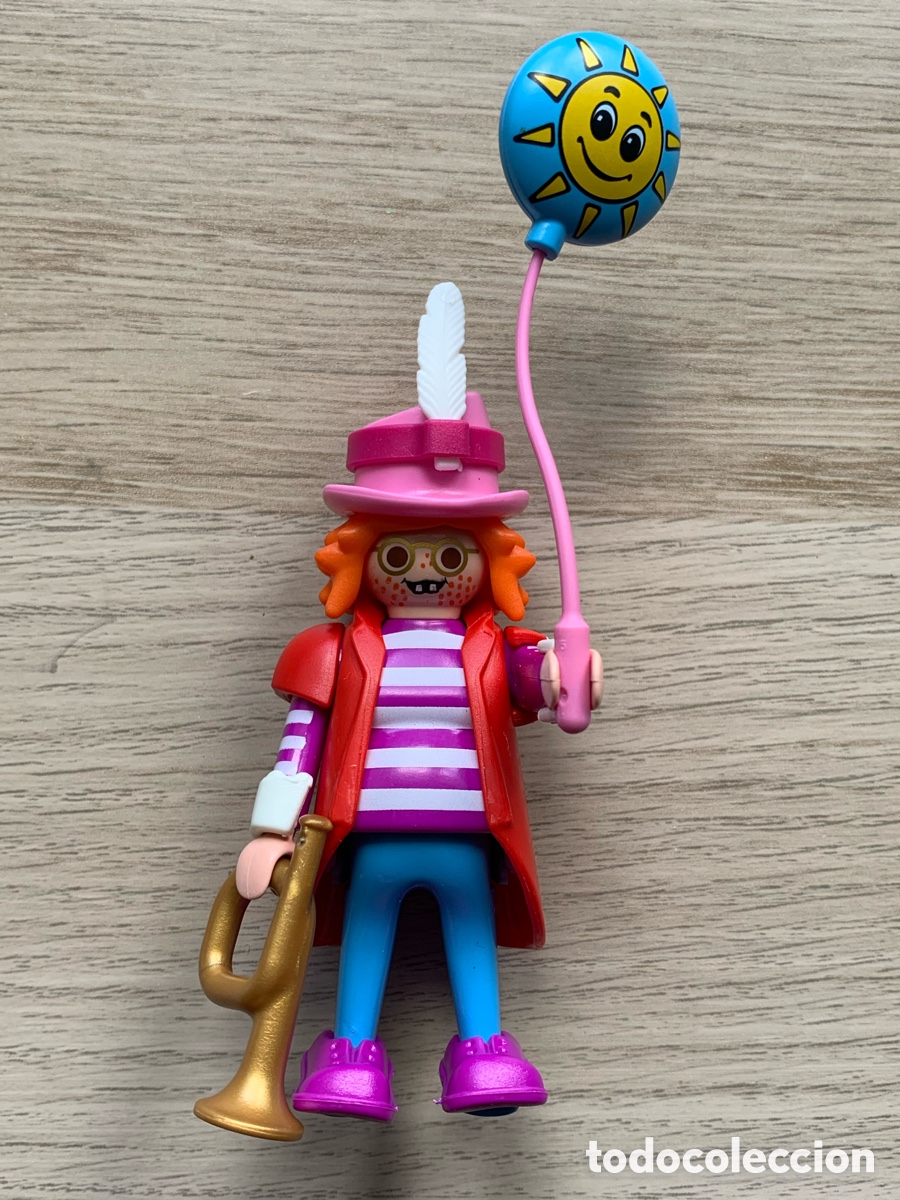Playmobil: &bull;PLAYMOBIL PAYASA CIRCO SERIE 24 ROSA SOBRE SORPRESA