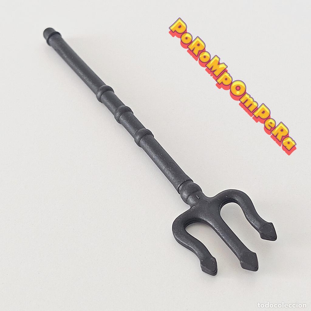 Playmobil: PLAYMOBIL TRIDENTE GLADIADOR ROMANO GUERRERO TRIT&Oacute;N SIRENAS ARMA COMBATE S8