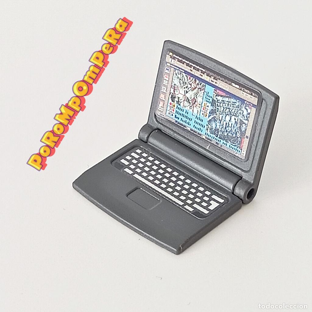 Playmobil: PLAYMOBIL ORDENADOR PORT&Aacute;TIL OFICINA CASA HABITACI&Oacute;N LAPTOP MACBOOK S8