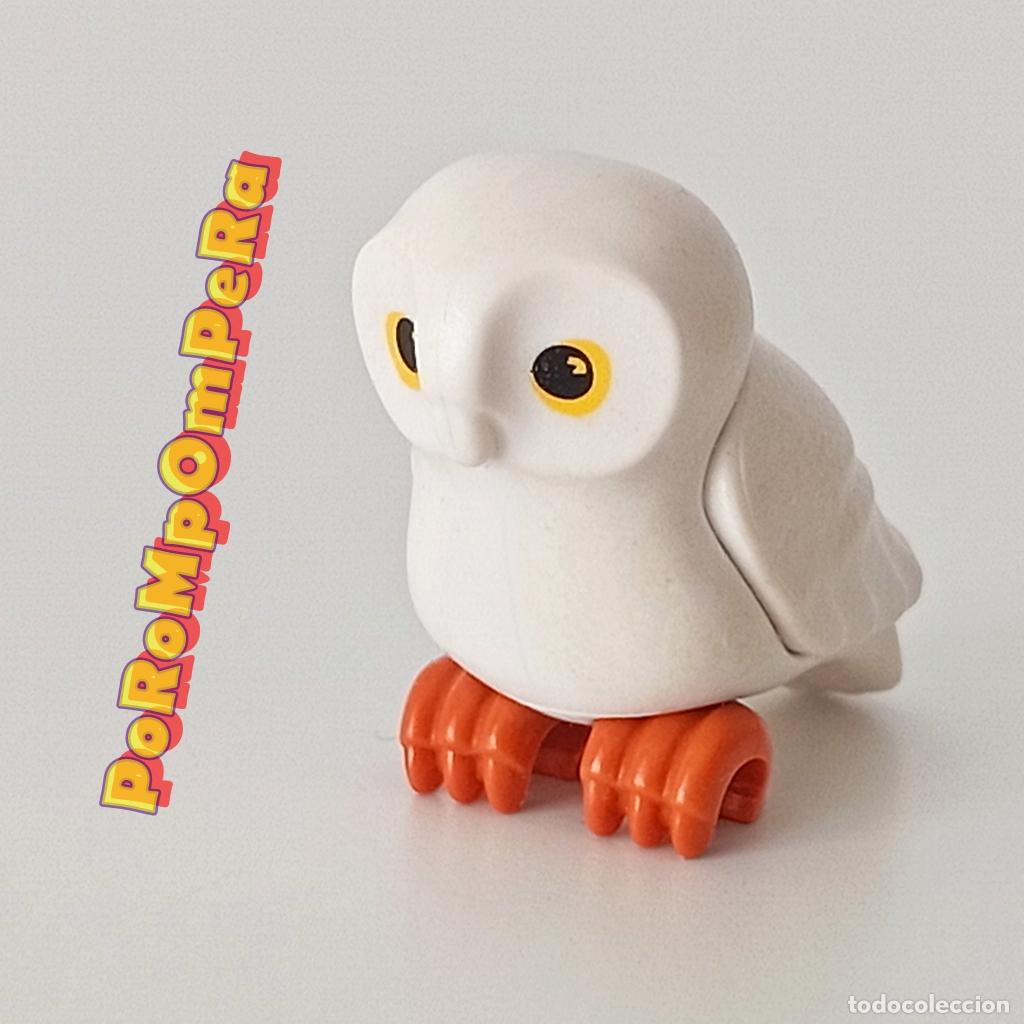 Playmobil: PLAYMOBIL LECHUZA BLANCA AVE ANIMAL BOSQUE BUHO S8