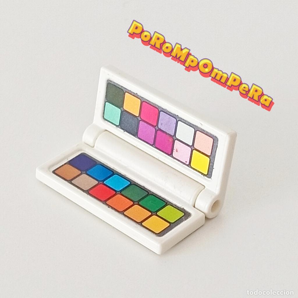 Playmobil: PLAYMOBIL CAJA DE ACUARELAS BLANCA ABATIBLE ESTUCHE PINTURA S8