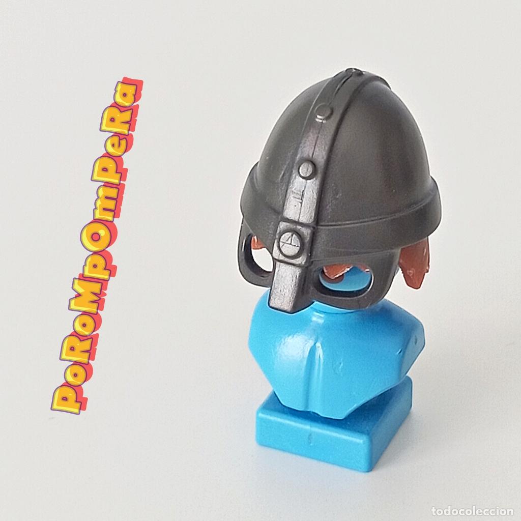 Playmobil: PLAYMOBIL CASCO OSCURO METALIZADO CABALLERO MEDIEVAL PROTECTOR OJOS i5