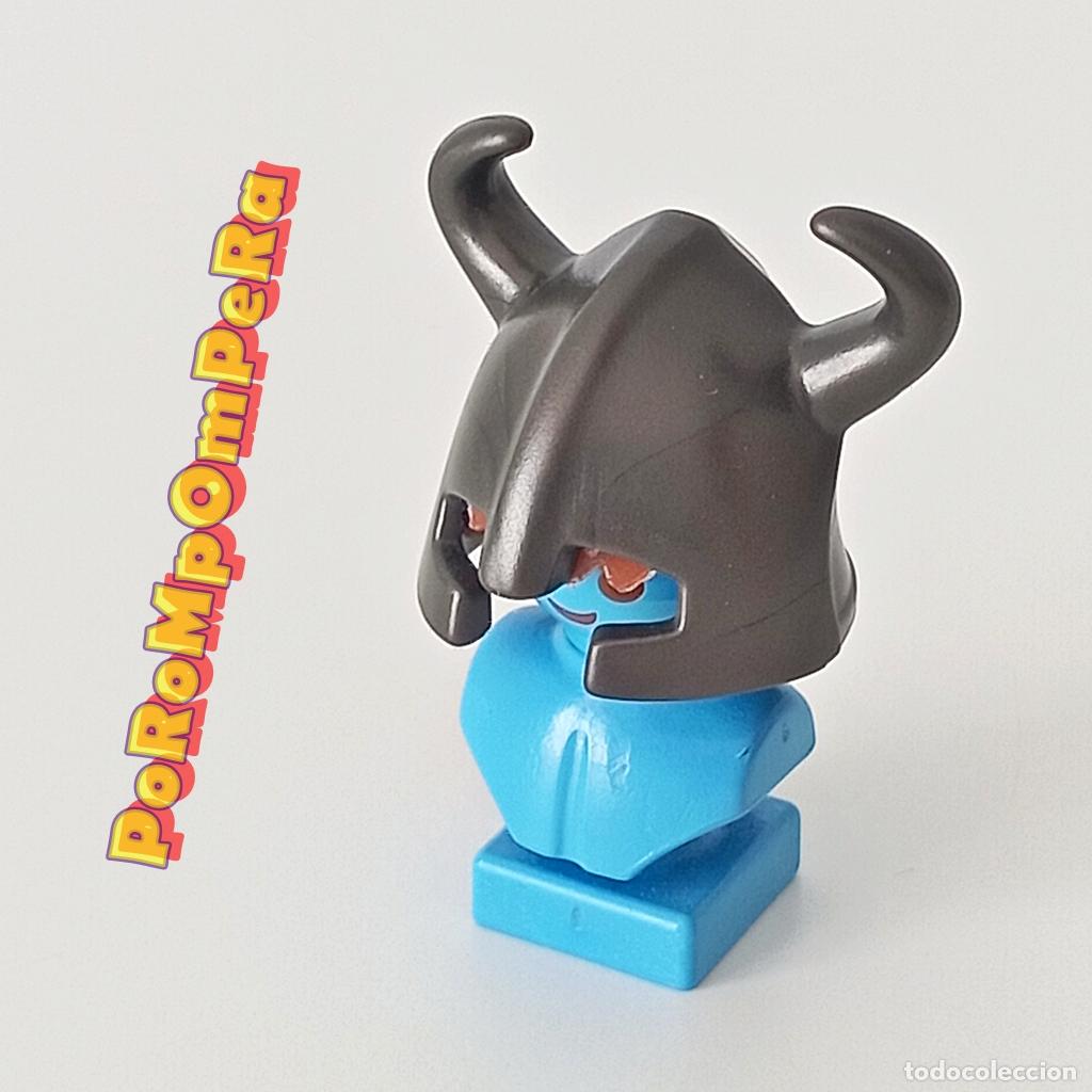 Playmobil: PLAYMOBIL CASCO OSCURO CUERNOS GUERRERO B&Aacute;RBARO 4438 CABALLERO MEDIEVAL 5815 i5