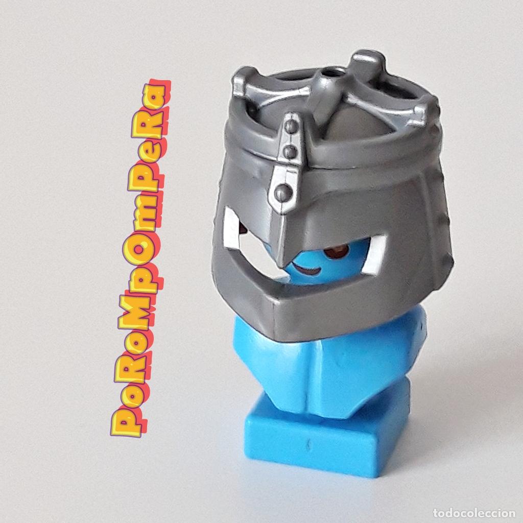 Playmobil: PLAYMOBIL CASCO PLATEADO REY PR&Iacute;NCIPE CABALLERO MEDIEVAL Q7