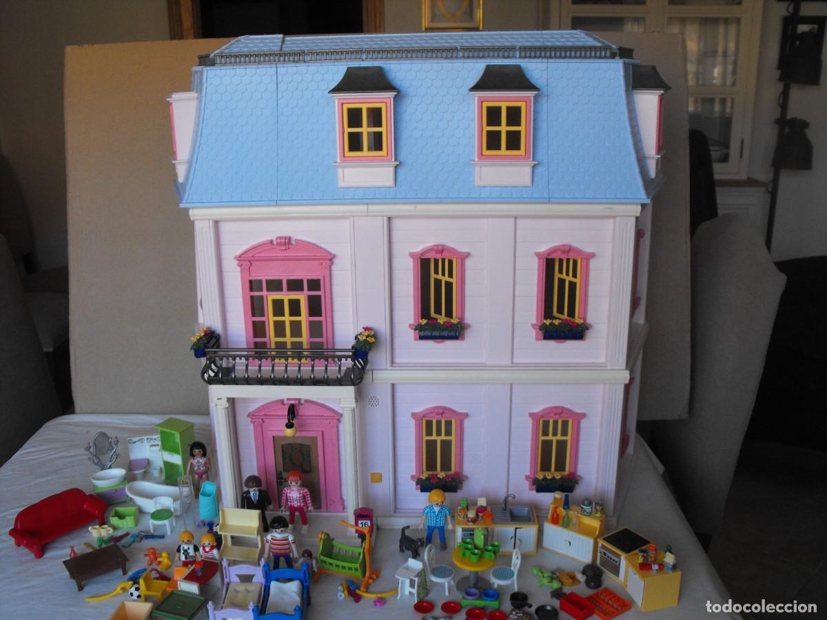 Playmobil: PLAYMOBIL. Casa de mu&ntilde;ecas rom&aacute;ntica. Ref. 5303. Muy completa y con muchos enseres.