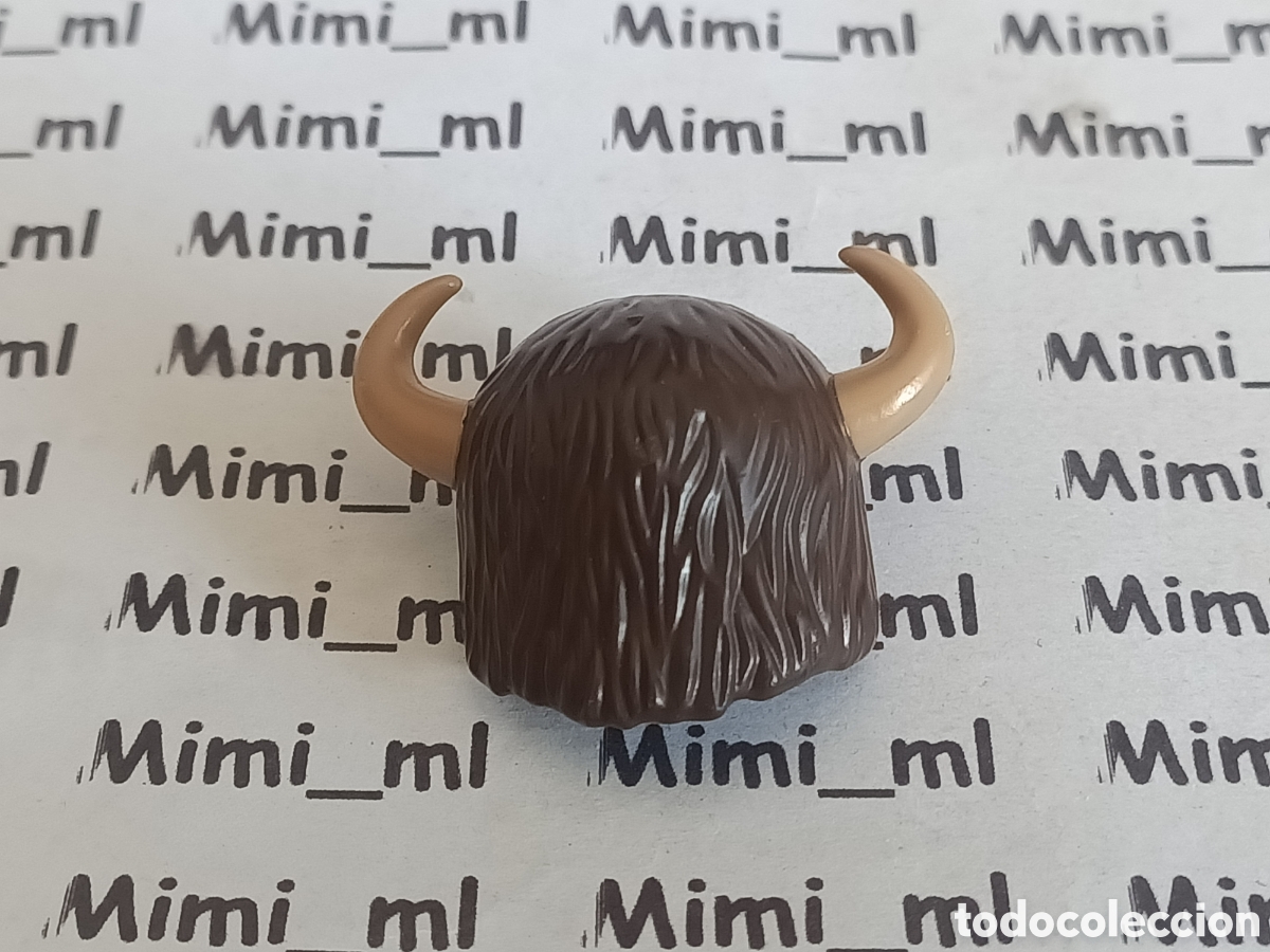 Playmobil: Playmobil casco cuernos vikingo guerrero indio