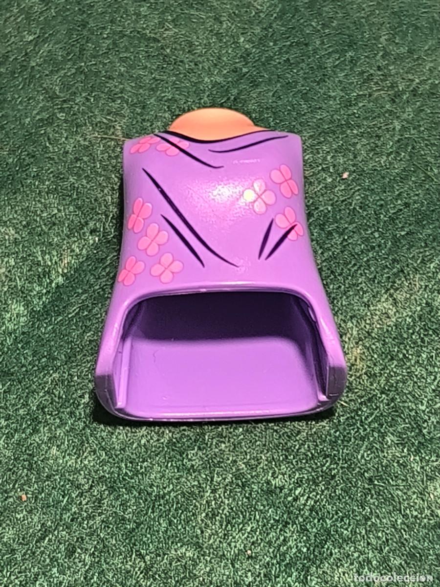 Playmobil: Playmobil torso cuerpo femenino morado con adornos rosa romanos vikingos oeste victoriano city
