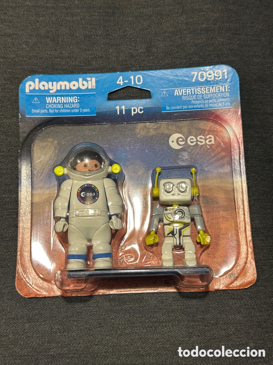 Playmobil: &rdquo;PACK DUO ASTRONAUTA ESA Y ROBOT PLAYMOBIL 70991 EUROPEAN SPACE AGENCY AGENCIA ESPACIAL EUROPEA TOY