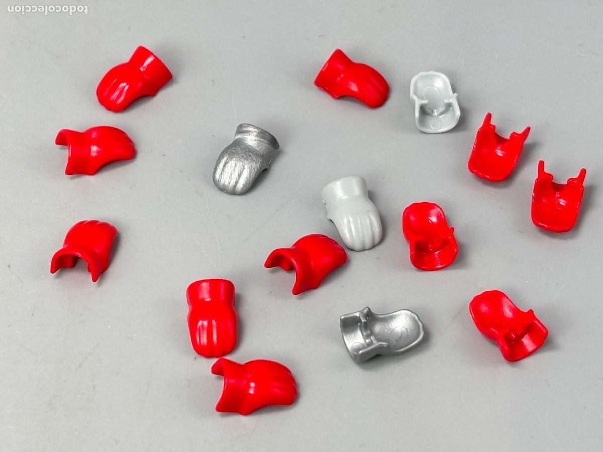 Playmobil: Playmobil lote guante rojo gris beige