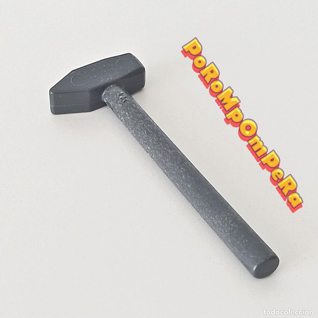 Playmobil: PLAYMOBIL MARTILLO LARGO GRIS OSCURO 3197 3992 4941 HERRAMIENTA AEROPUERTO TIENDA BICICLETAS i1