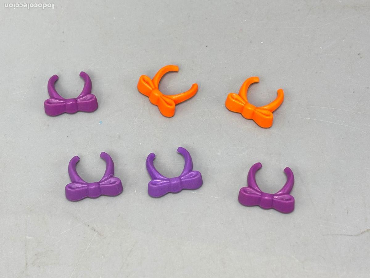Playmobil: Playmobil lote pajarita morado naranja