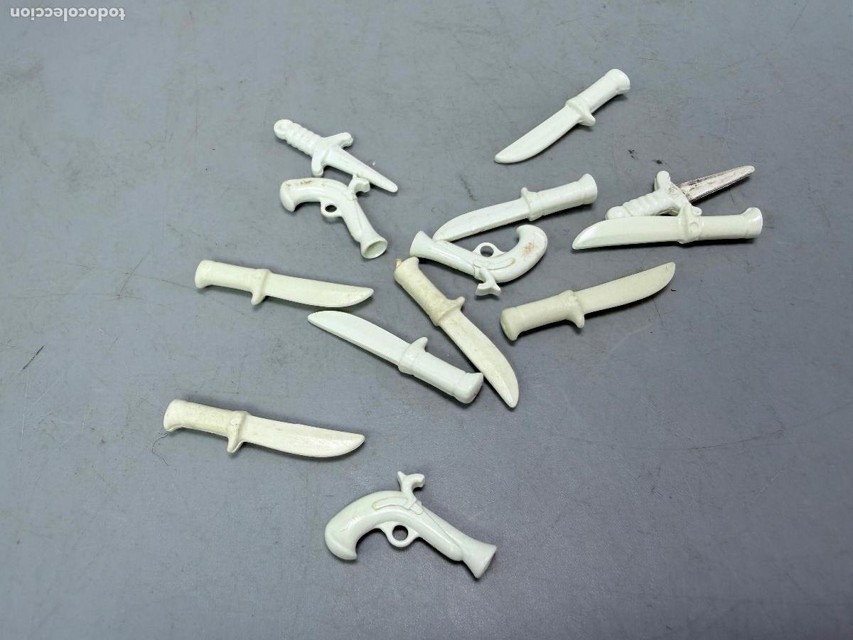 Playmobil: Playmobil lote pistola cuchillo serie color