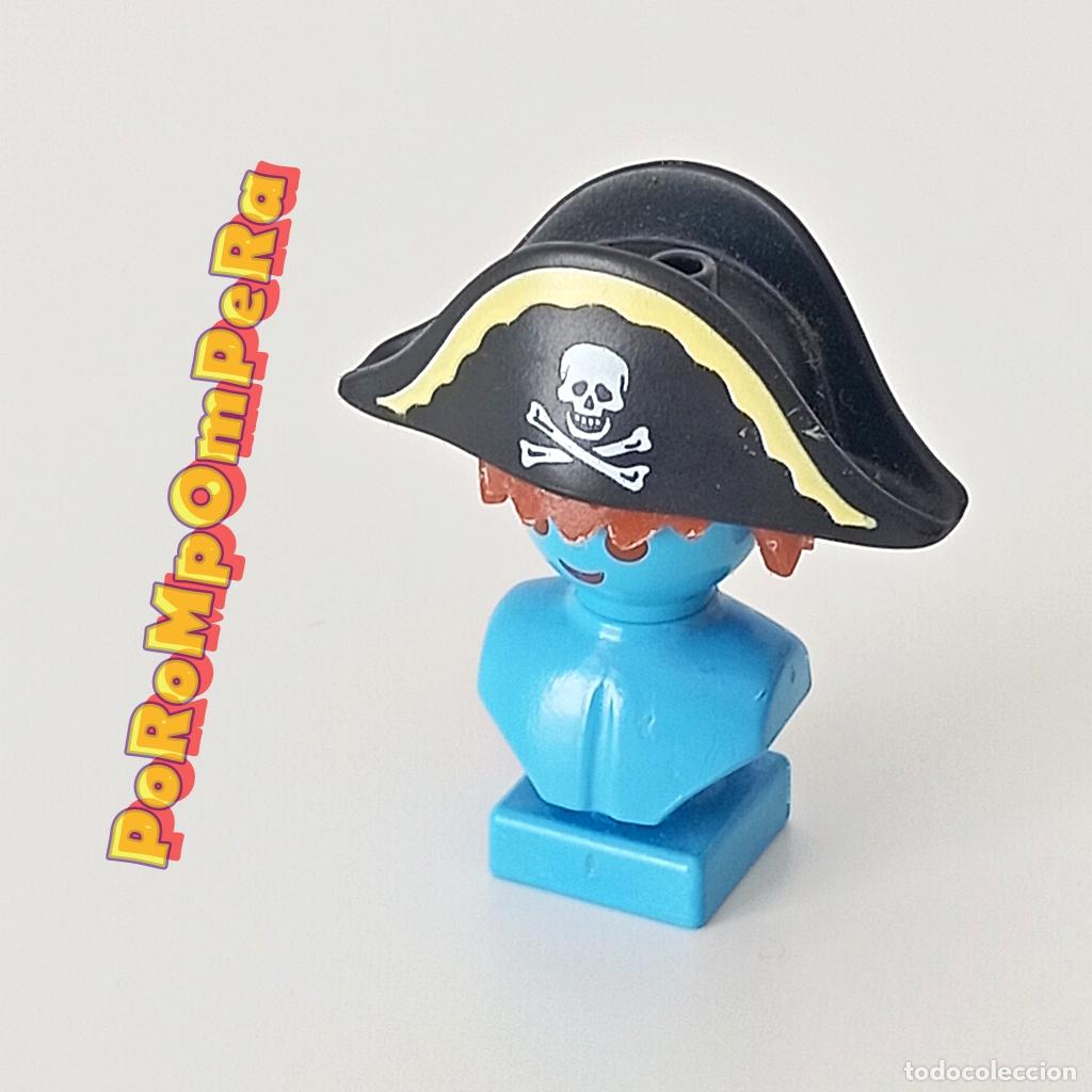 Playmobil: PLAYMOBIL BICORNIO NEGRO TIBIAS CALAVERA 3791 SOMBRERO CAPIT&Aacute;N PIRATA i1