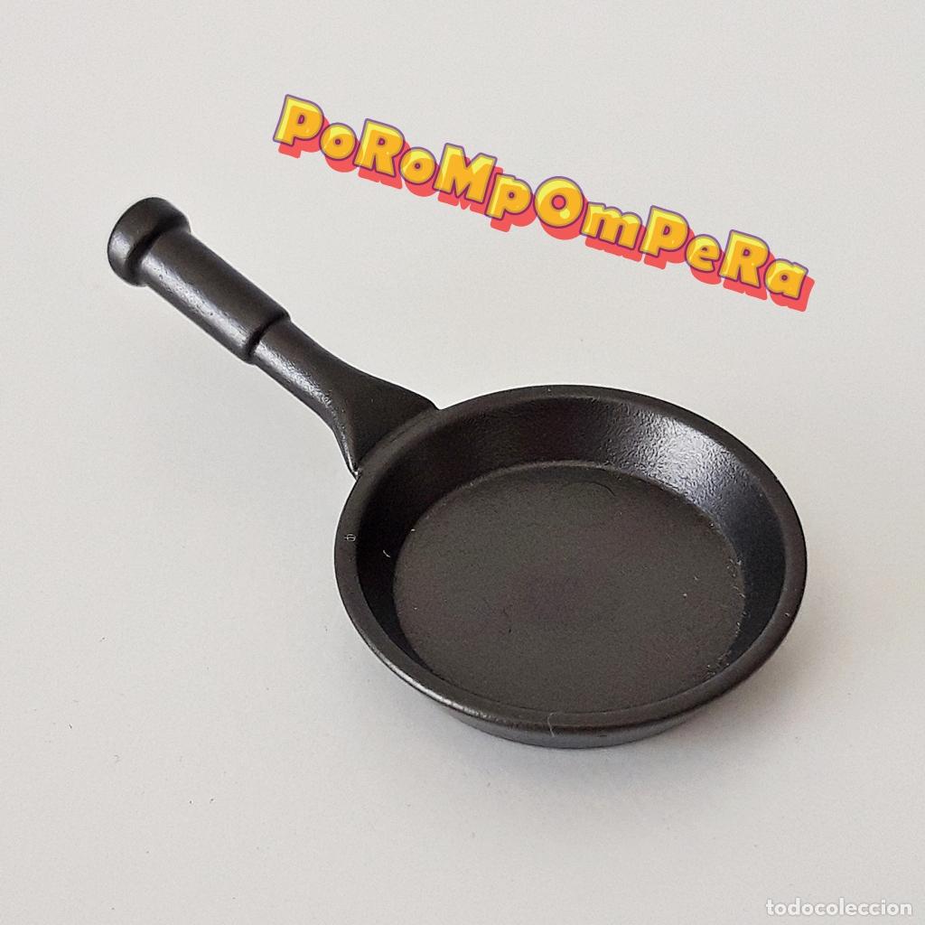 Playmobil: PLAYMOBIL SARTEN OSCURA METALIZADA COCINA RESTATURANTE BAR - DIFERENTES SET/S K1