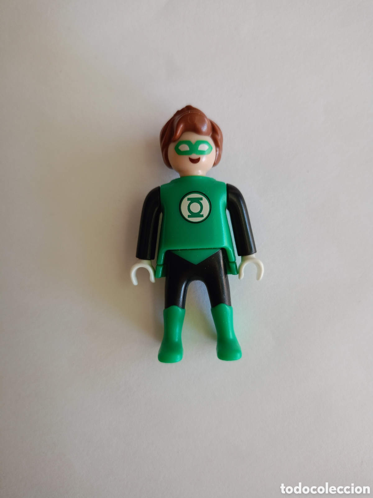 Playmobil: PLAYMOBIL figura personaje LINTERNA VERDE kinder sorpresa super heroes DC 5,5 cm comic GREEN LANTERN