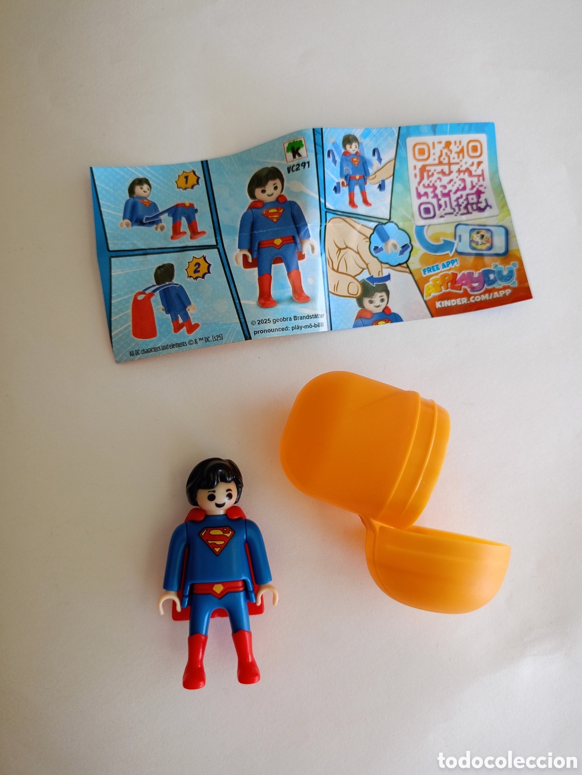 Playmobil: KINDER SORPRESA PLAYMOBIL DC FIGURA DE SUPERMAN
