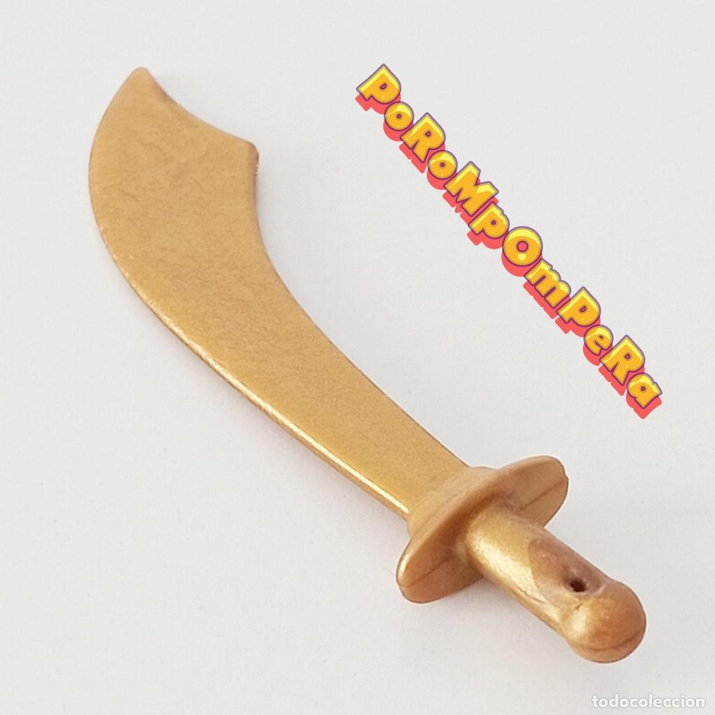 Playmobil: PLAYMOBIL CIMITARRA DORADA GUERRERO &Aacute;RABE ESPADA BEDUINO B&Aacute;RBARO VIKINGO CABALLERO MEDIEVAL i6