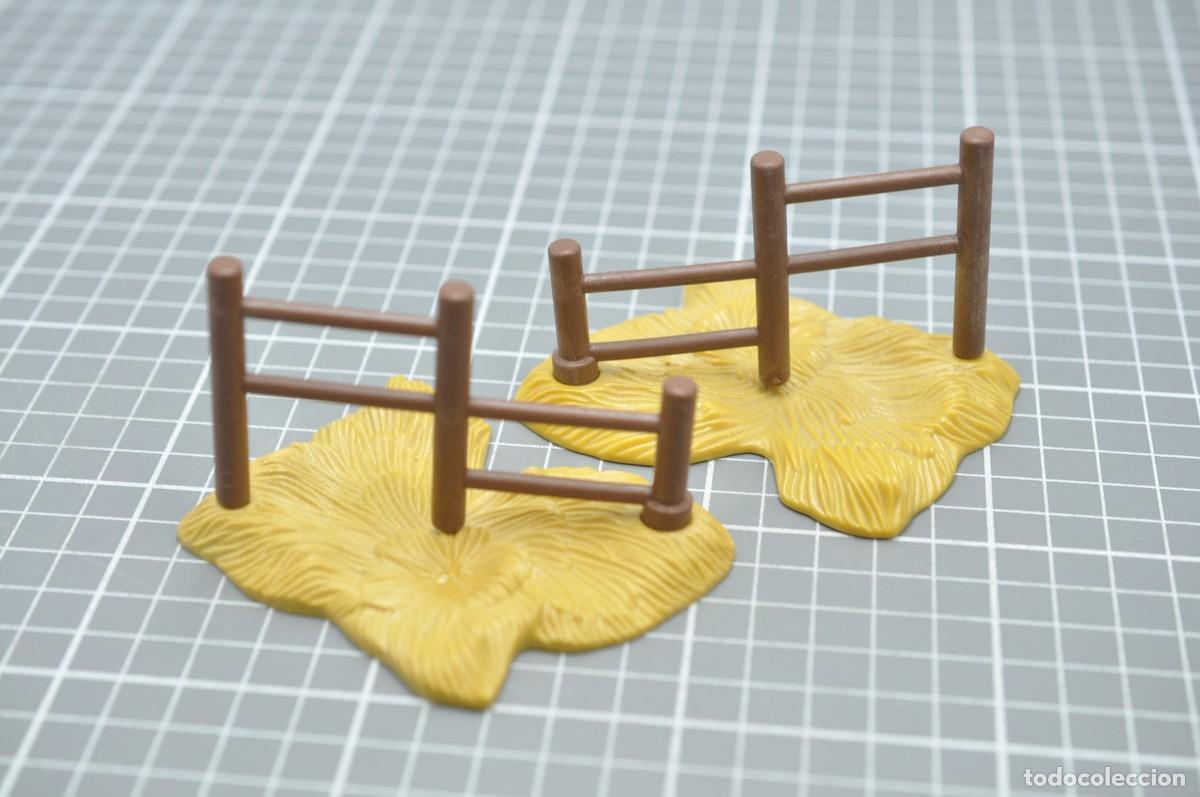 Playmobil: WSK060 Playmobil, 2 bases paja con valla