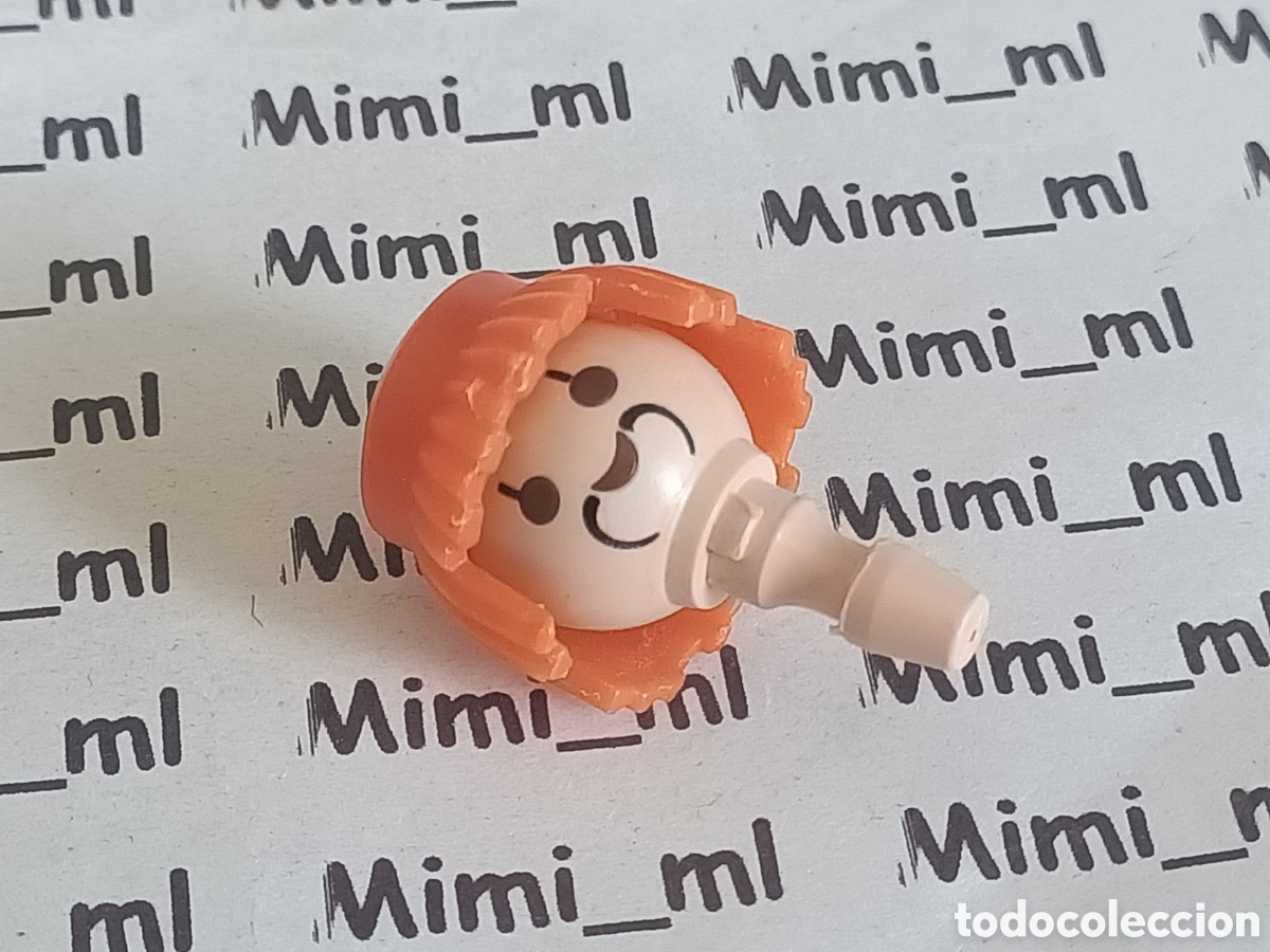 Playmobil: Playmobil cabeza con pelo naranja payaso circo roman&iacute; recambios figuras