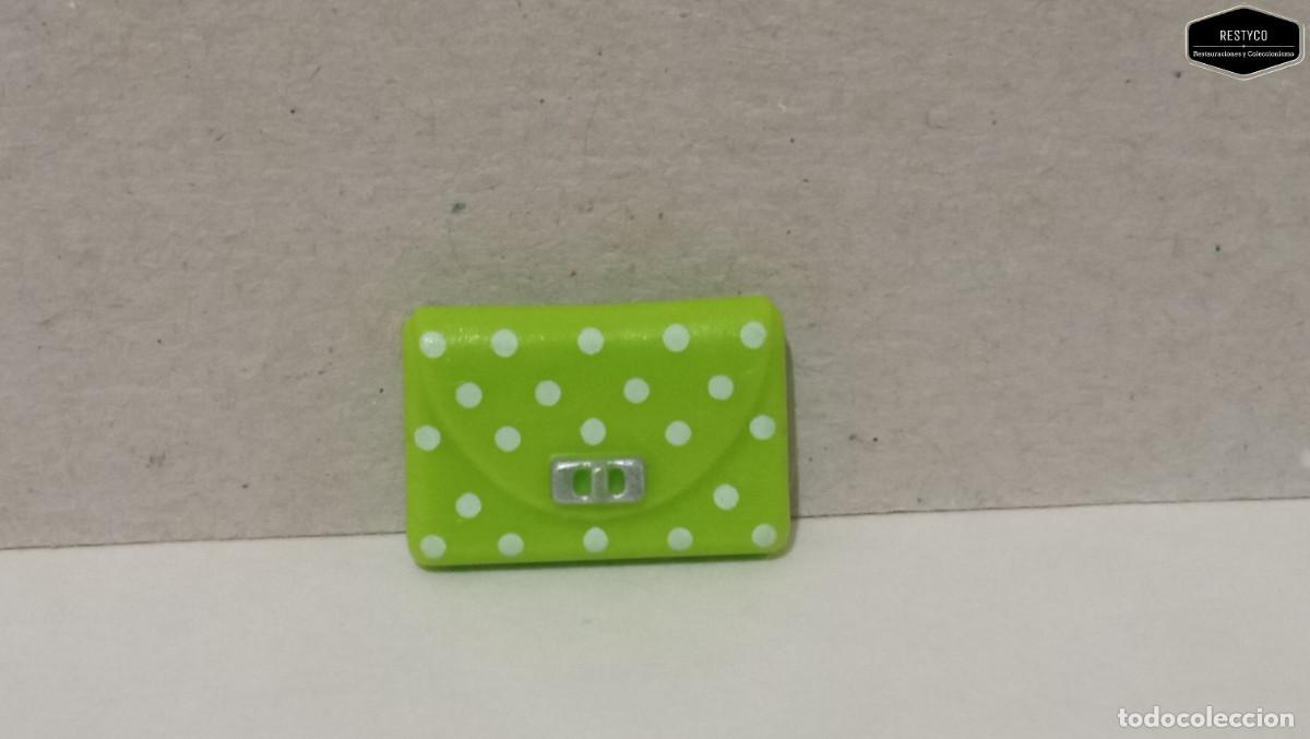 Playmobil: Playmobil - Monedero Bolso de Mano Color Verde Topos