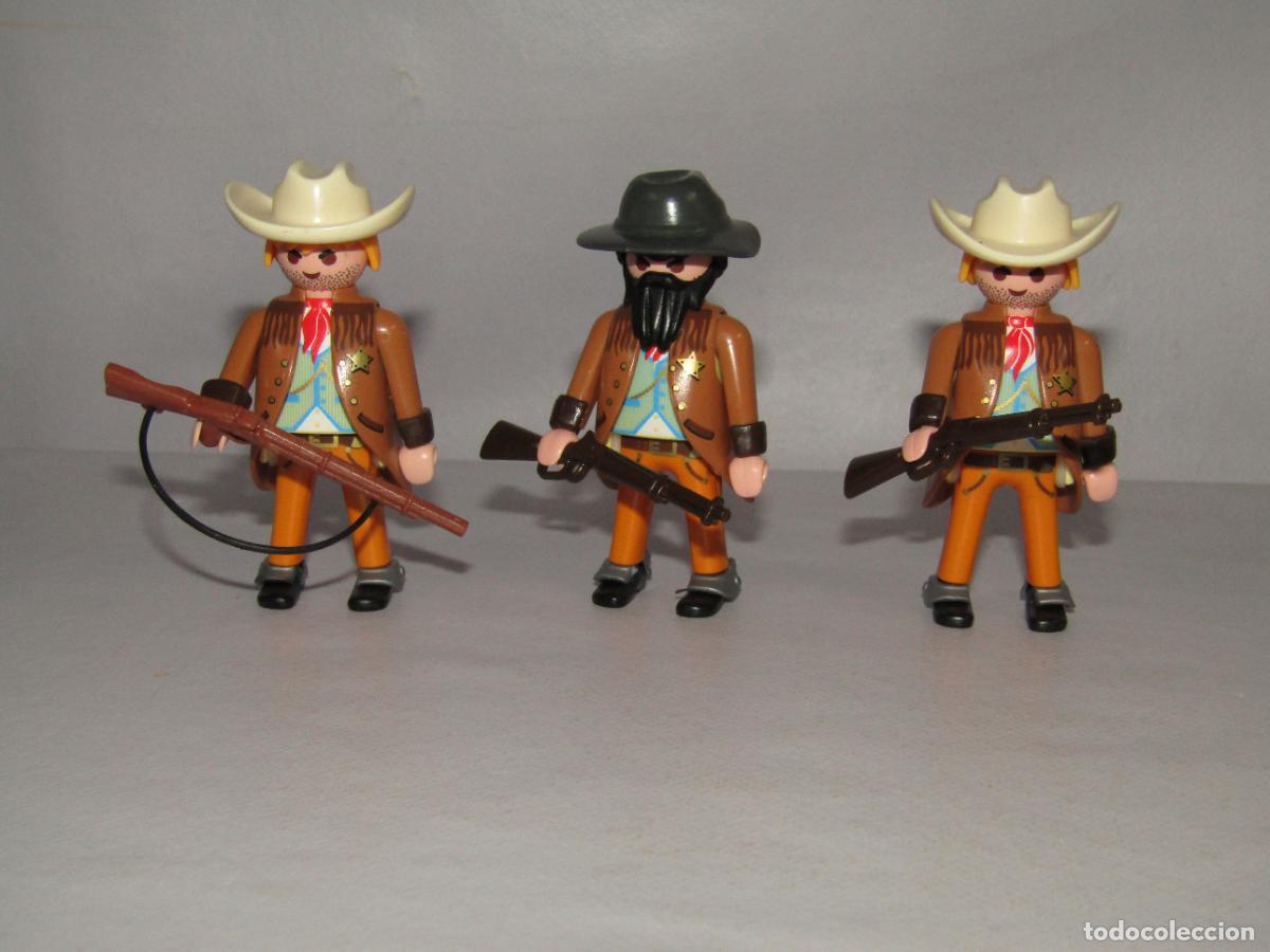 Playmobil: Lote de 3 Figuras Serie WESTERN Originales de PLAYMOBIL