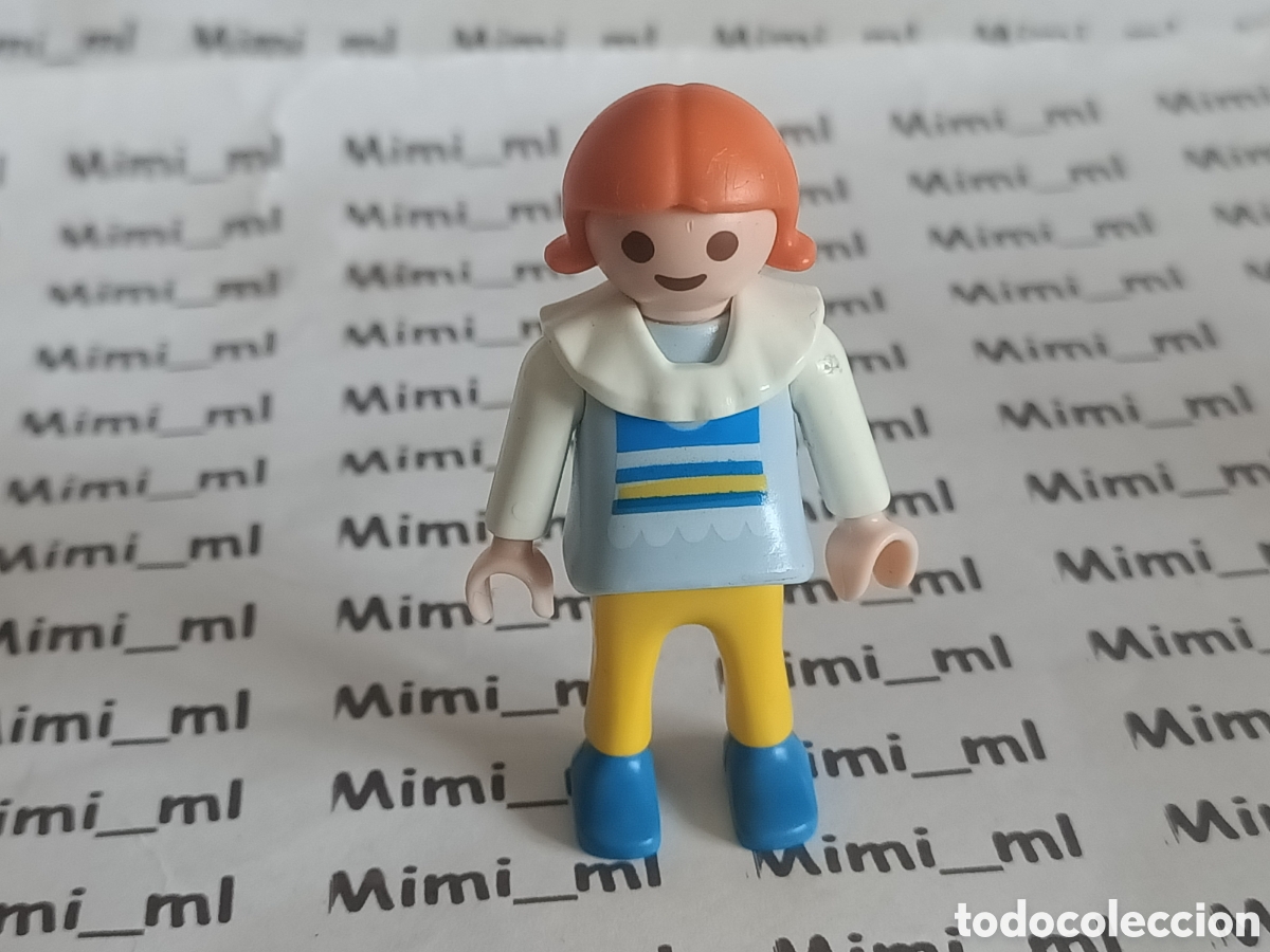 Playmobil: Playmobil figura ni&ntilde;a pa&ntilde;uelo blanco cuello