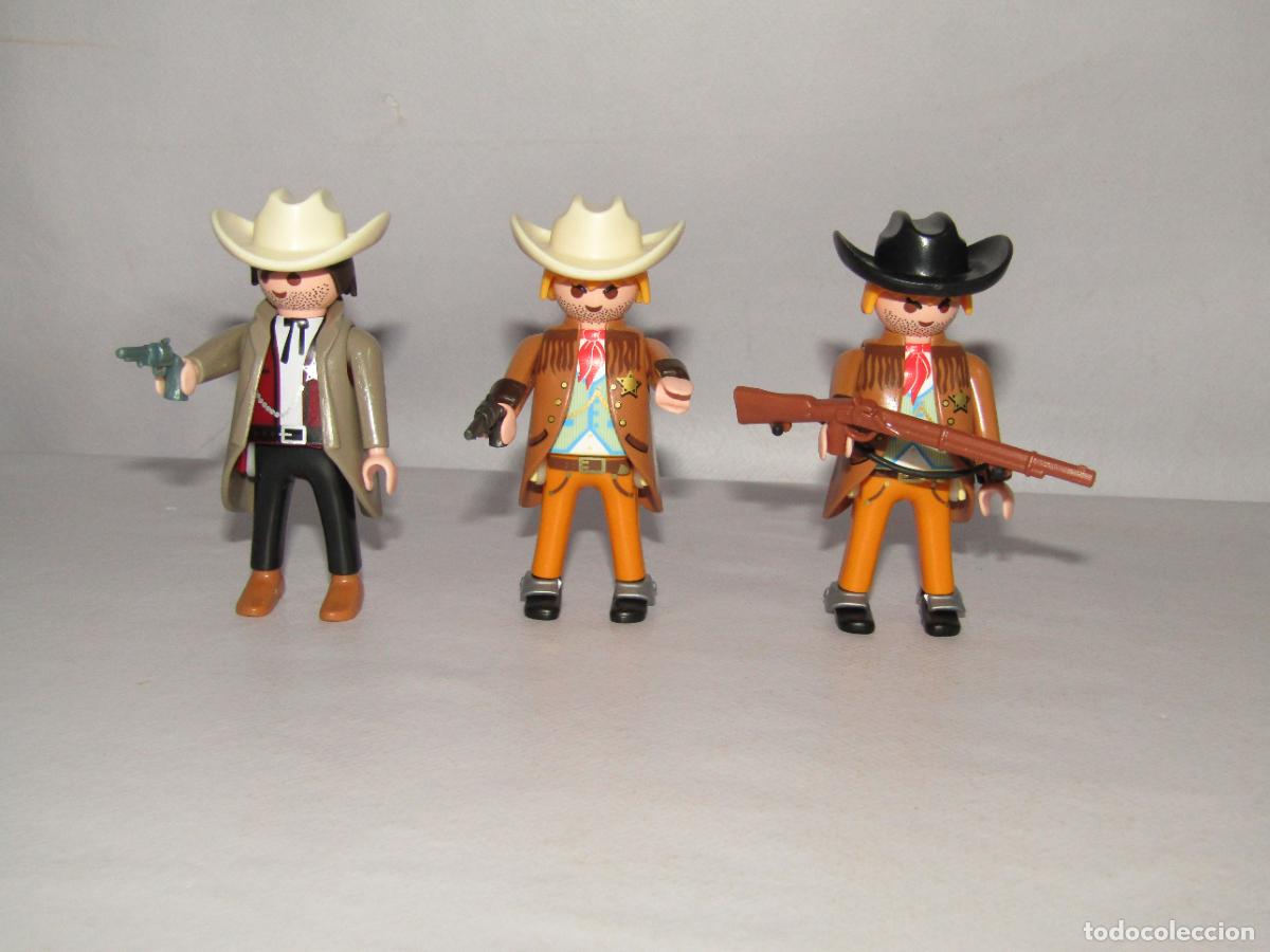 Playmobil: Lote de 3 Figuras Serie WESTERN Originales de PLAYMOBIL