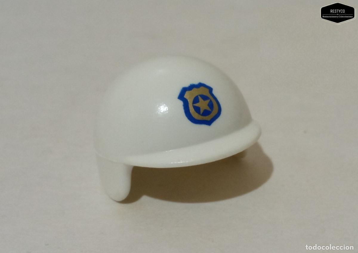 Playmobil: Playmoibil - Casco Policia Moto Motorista Disturbios