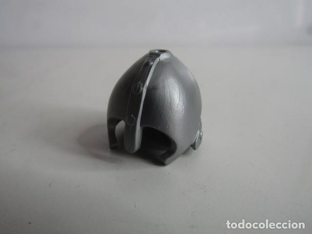 Playmobil: DIFICIL CASCO PLATEADO ESPECIAL CABALLERO MEDIEVAL ANTIGUO PLAYMOBIL