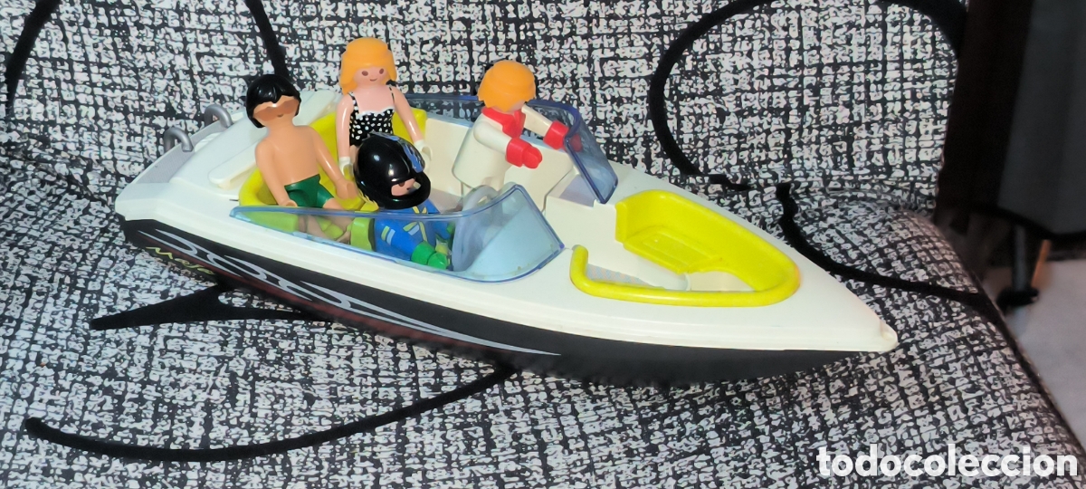 Playmobil: LOTE PLAYMOBIL LANCHA Y MU&Ntilde;ECOS