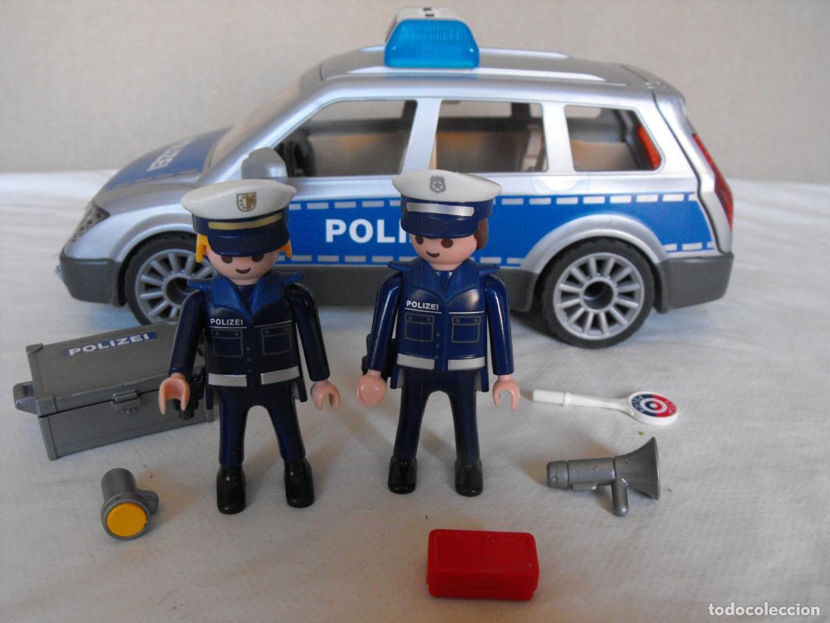 Playmobil: PLAYMOBIL. Coche de policia. Ref. 6873.