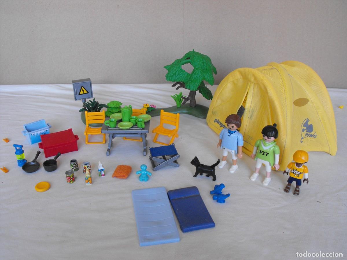 Playmobil: PLAYMOBIL. Familia de camping. Ref. 5435.