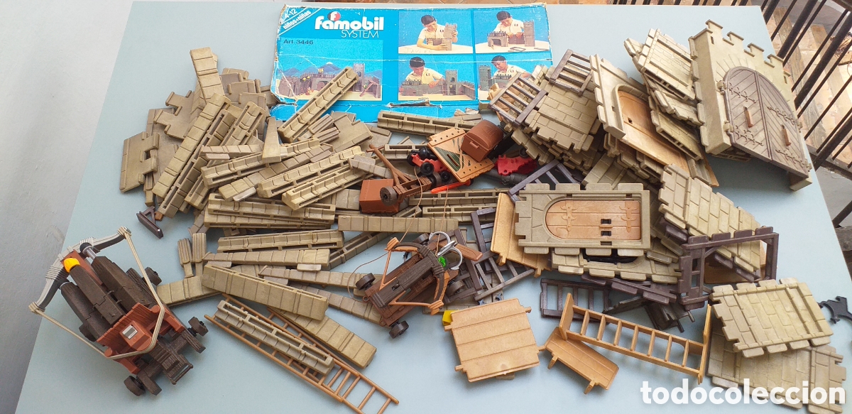 Playmobil: Piezas Castillo Medieval Famobil, a&ntilde;os 70. Ref, 3464
