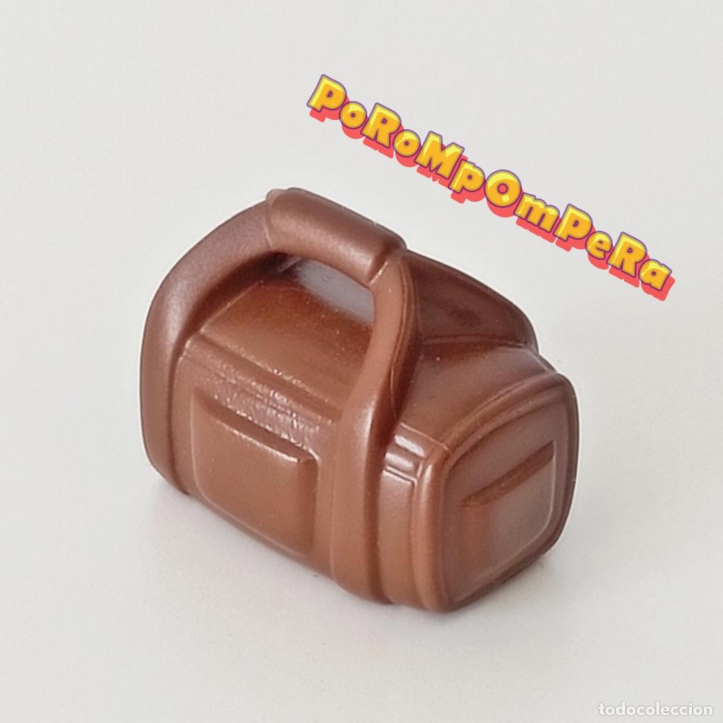 Playmobil: PLAYMOBIL BOLSA DEPORTIVA MARR&Oacute;N OSCURO MALETA DEPORTE VIAJE EQUIPAJE VIAJERO i6