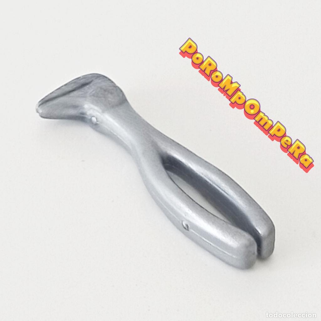 Playmobil: PLAYMOBIL FORCEPS DENTAL PLATEADO DENTISTA M&Eacute;DICO HOSPITAL VETERINARIO CIRUJANO i6