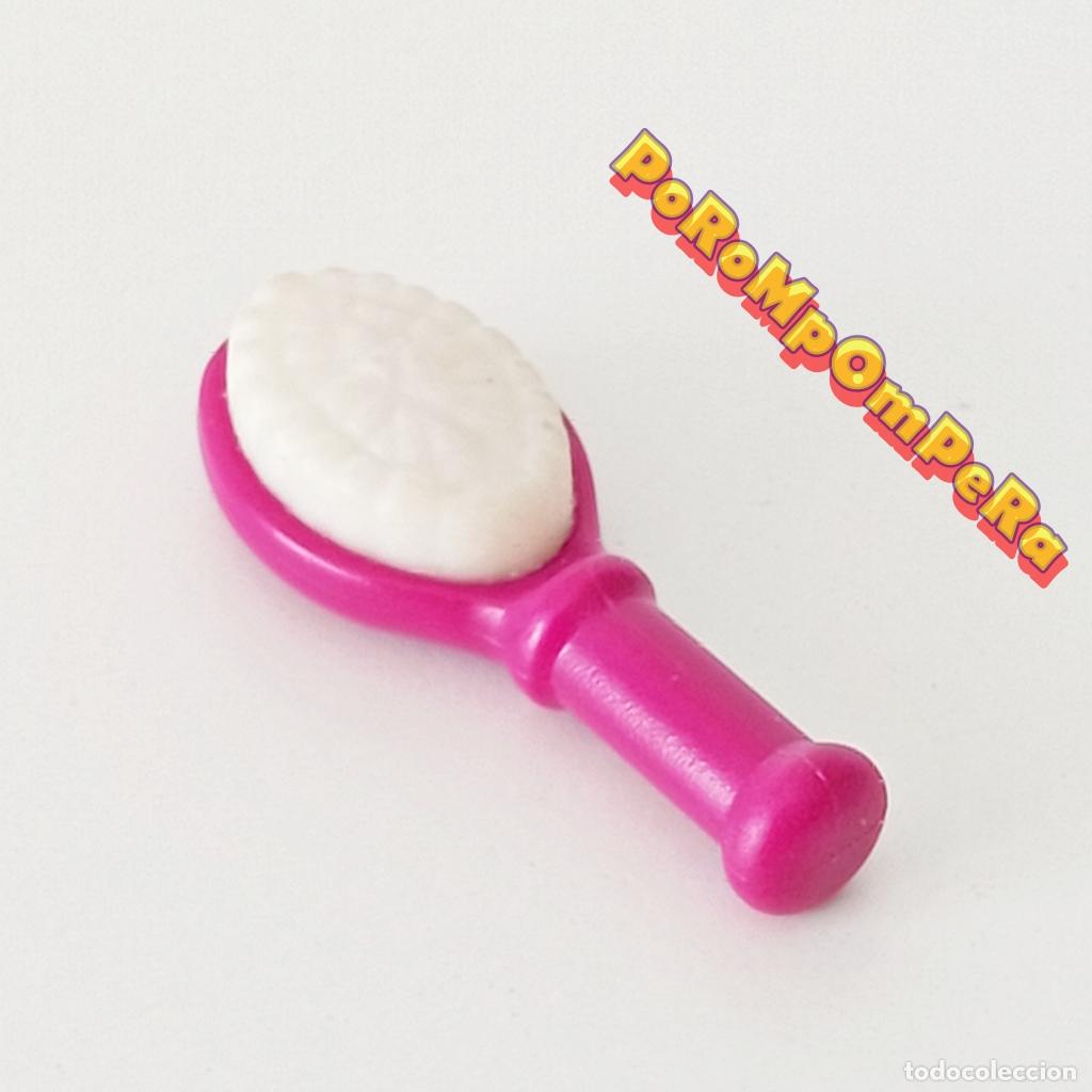 Playmobil: PLAYMOBIL CEPILLO PELO ROSA OSCURO PEINE CUARTO DE BA&Ntilde;O PELUQUER&Iacute;A i6