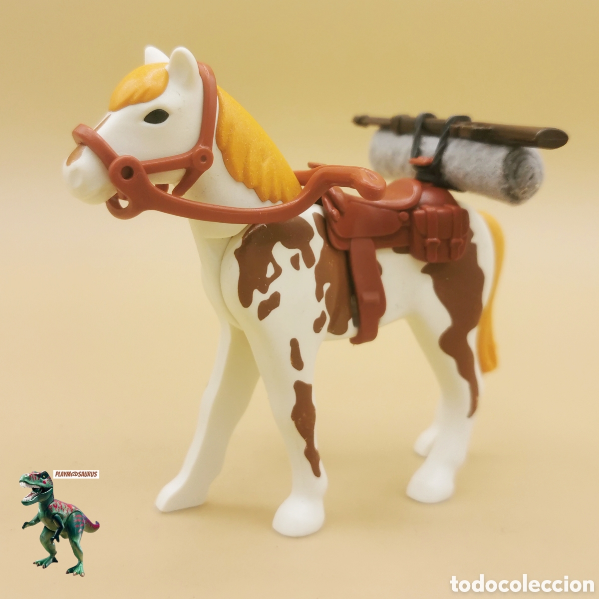 Playmobil: Playmobil caballo western con manta oeste soldado yankee confederado vaquero forajido cowboy