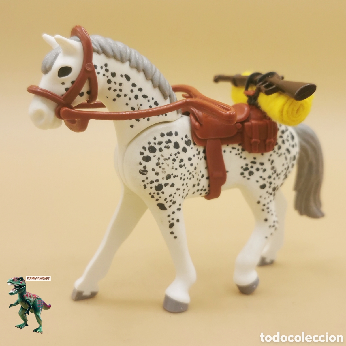 Playmobil: Playmobil caballo western con manta oeste soldado yankee confederado vaquero forajido cowboy