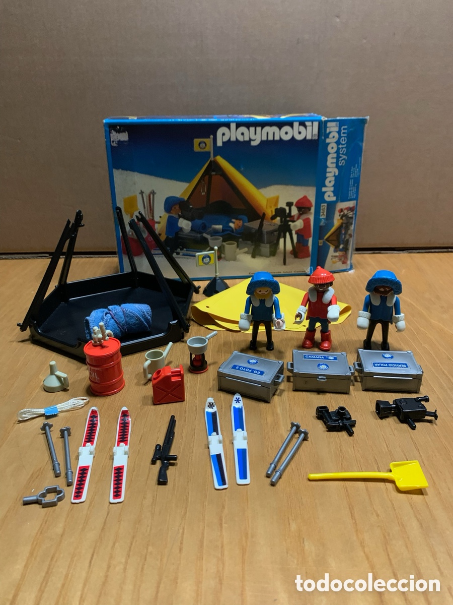 Playmobil: PLAYMOBIL SYSTEM 3463 - Campamento Base de Expedici&oacute;n Polar - Con Caja original a&ntilde;os 80