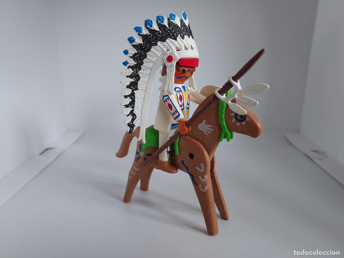 Playmobil: PLAYMOBIL INDIO A CABALLO OESTE WESTERN