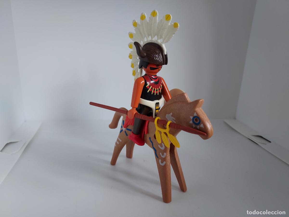 Playmobil: PLAYMOBIL INDIO A CABALLO OESTE WESTERN