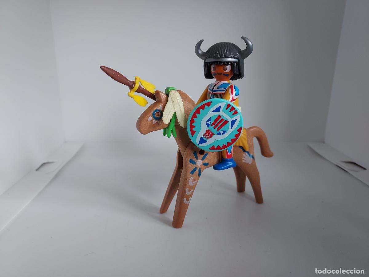 Playmobil: PLAYMOBIL INDIO A CABALLO OESTE WESTERN