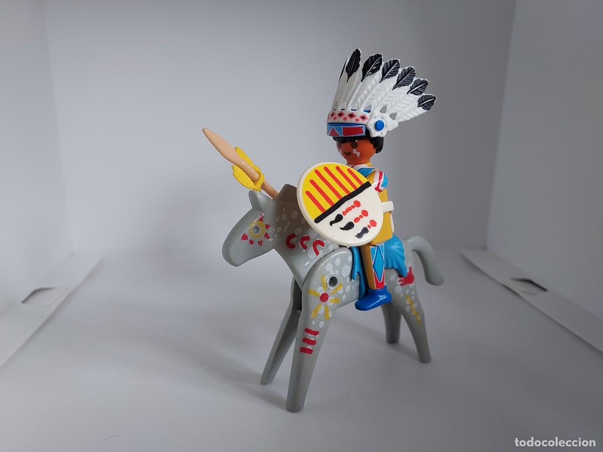Playmobil: PLAYMOBIL INDIO A CABALLO OESTE WESTERN