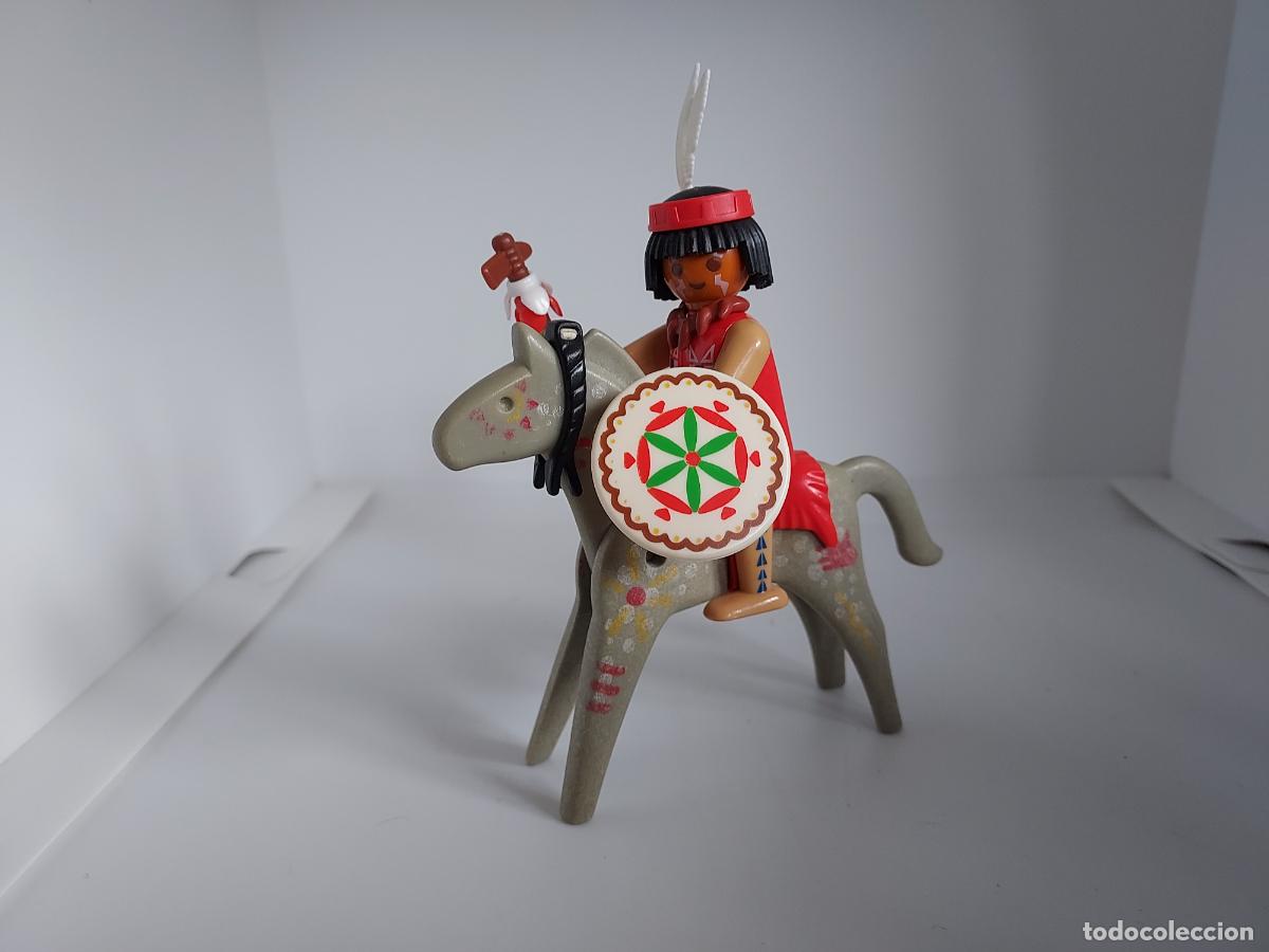 Playmobil: PLAYMOBIL INDIO A CABALLO OESTE WESTERN