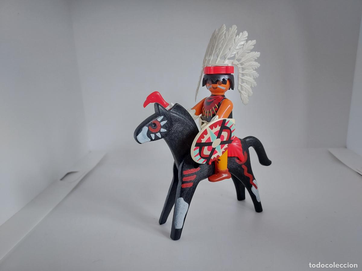 Playmobil: PLAYMOBIL INDIO A CABALLO OESTE WESTERN