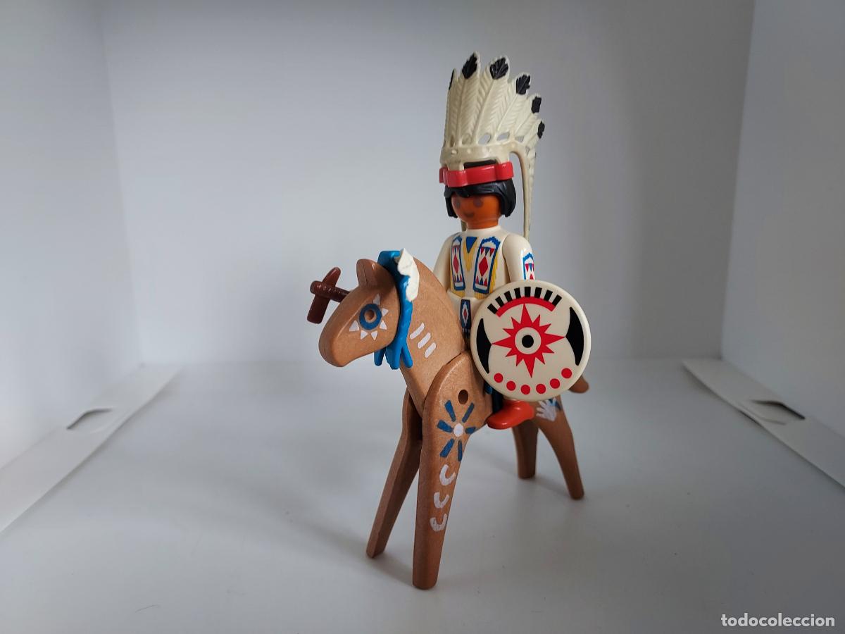 Playmobil: PLAYMOBIL INDIO A CABALLO OESTE WESTERN